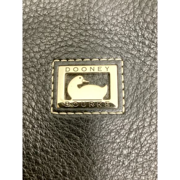 Dooney &Bourke Purse Women’s One Size Pebbled Leather One Handle Zipper Black - Picture 11 of 13